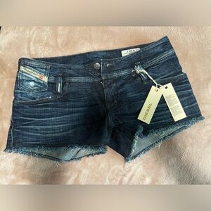 Brand new with tag, Authentic Diesel denim shorts. Size 28, short Mintha.